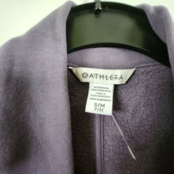 ATHLETA Womens Fleece Cardigan - Picture 4 of 6